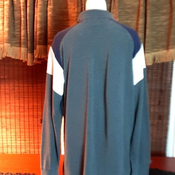 MEN’S TOMMY Hilfiger‎ Gray&Blue Cotton  Long sleeveXL - Picture 4 of 8